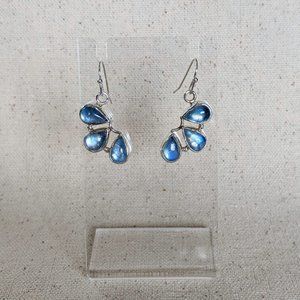 Sterling silver moonstone earrings